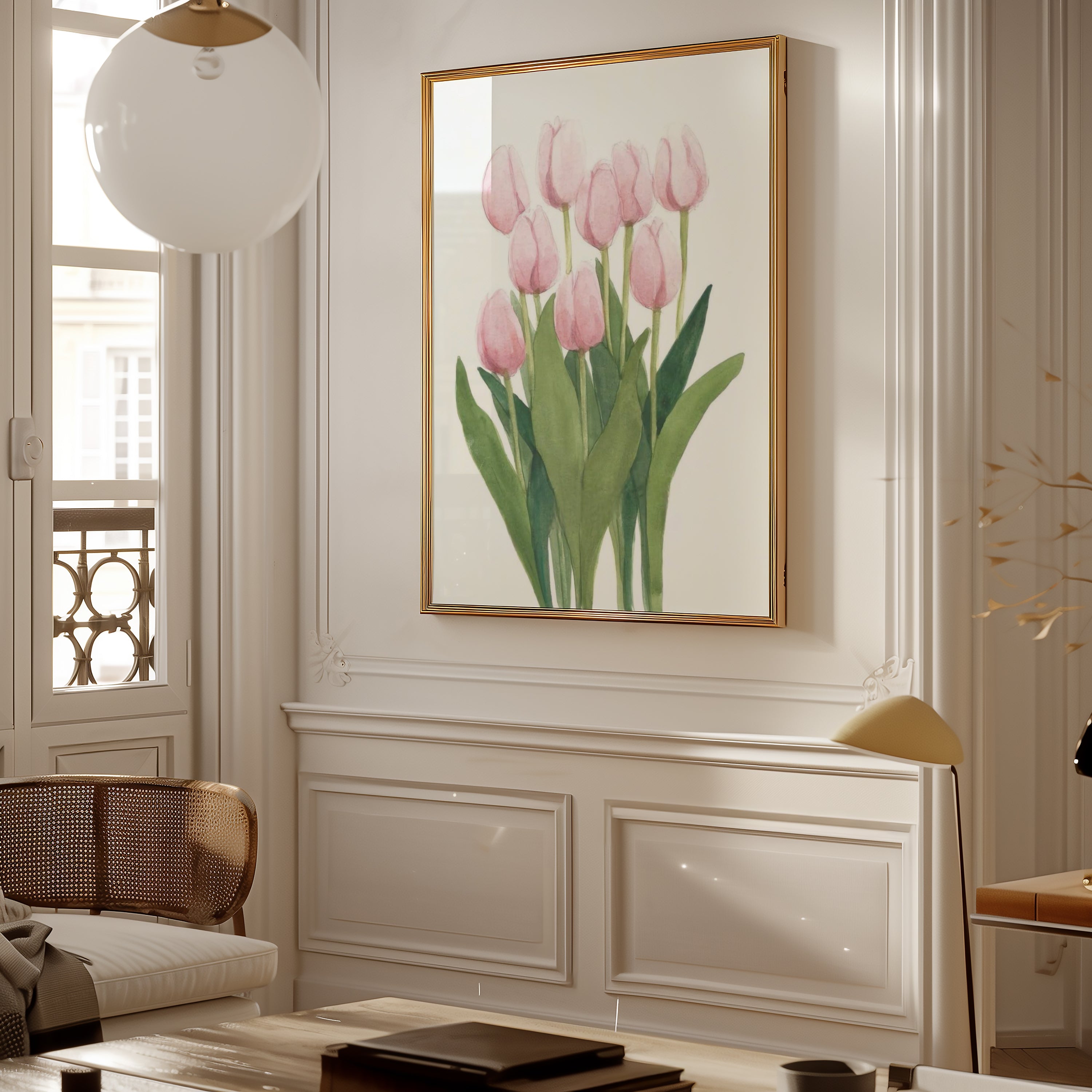 Pink Tulips Poster