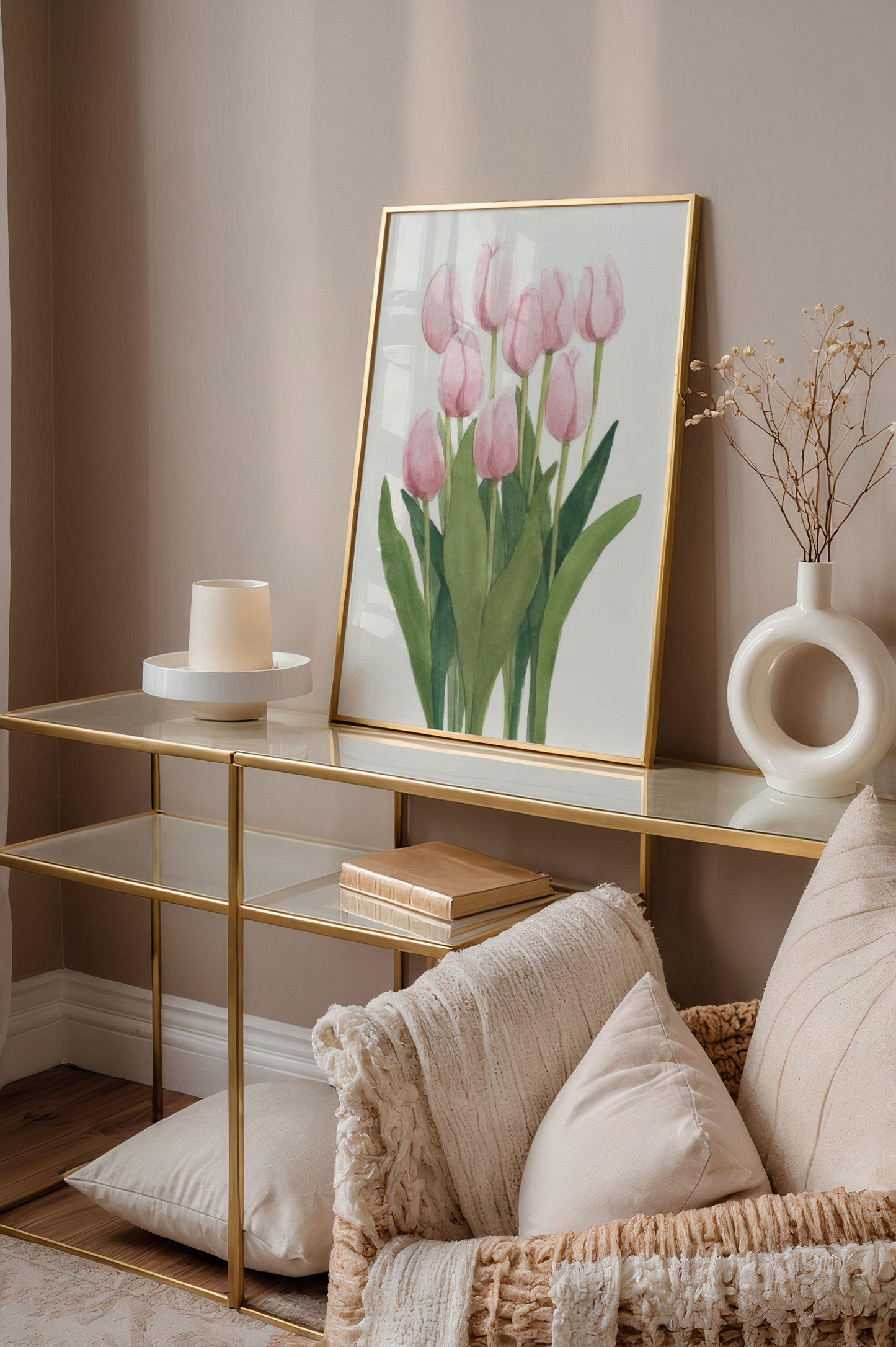 Pink Tulips Poster