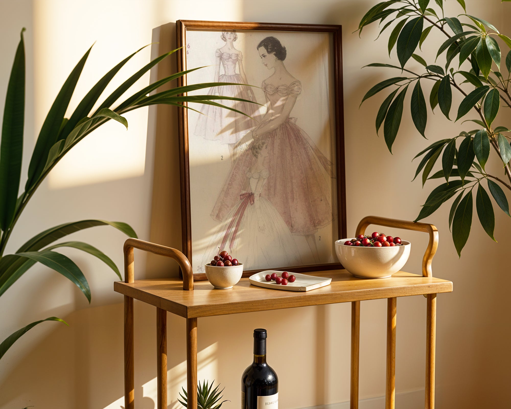 Vintage Dress Sketch Poster