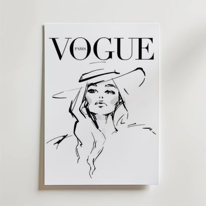 Vogue Paris Sketch Poster
