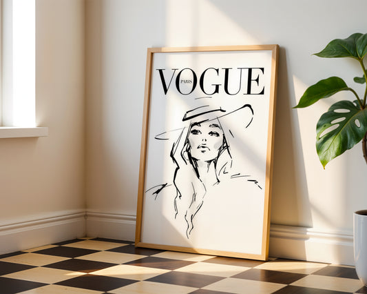 Vogue Paris Sketch Poster