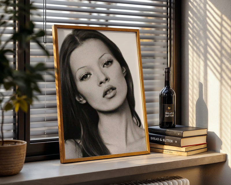Kate Moss Portrait Poster