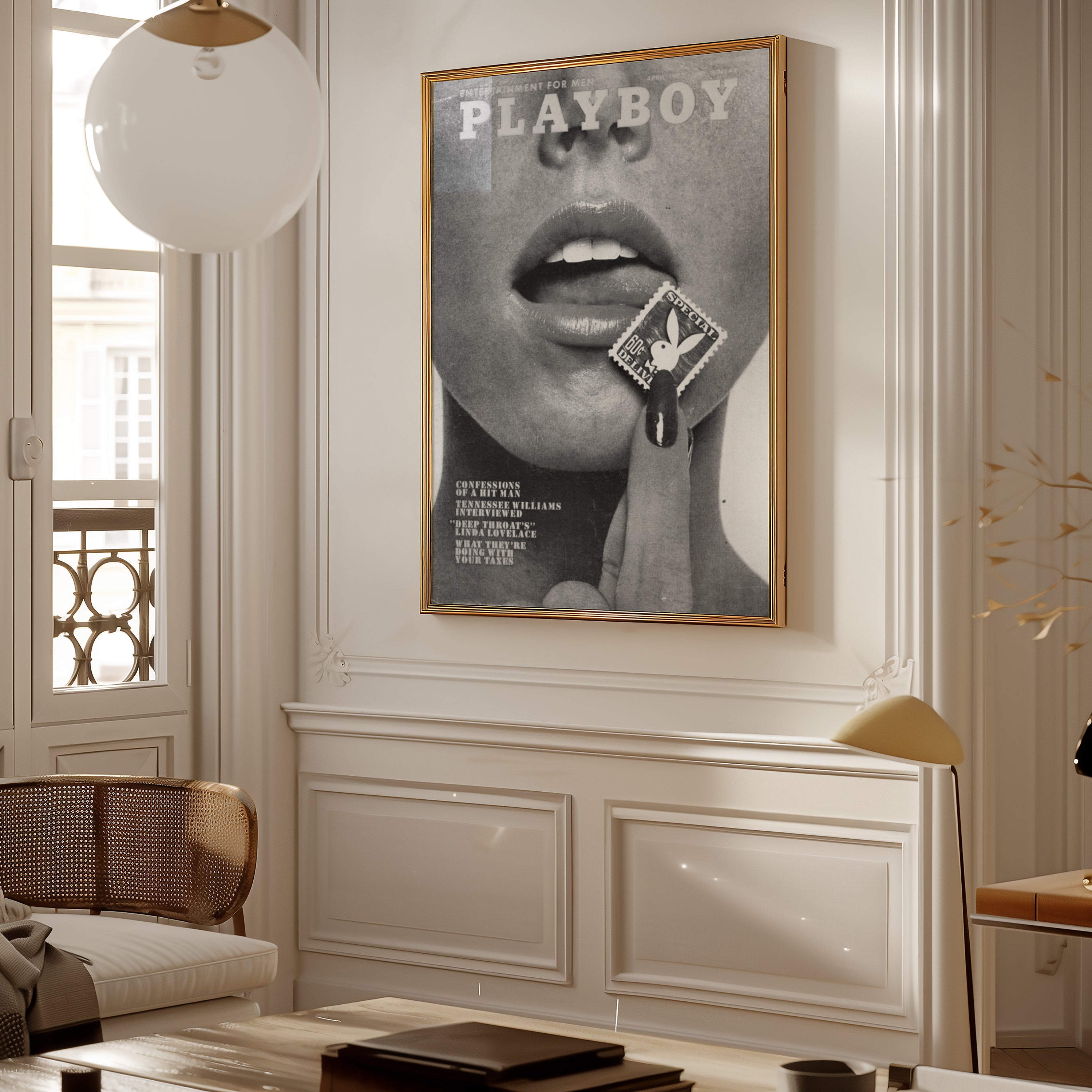 Playboy Lips Poster