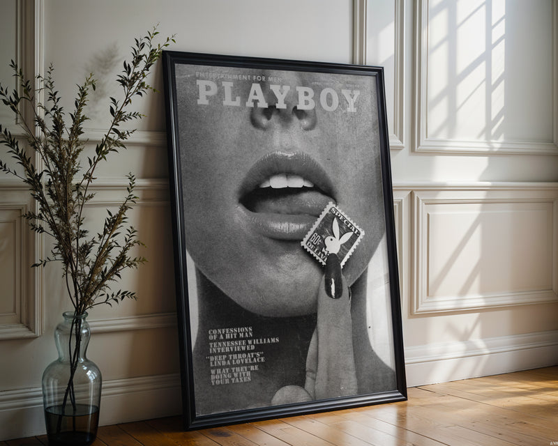 Playboy Lips Poster