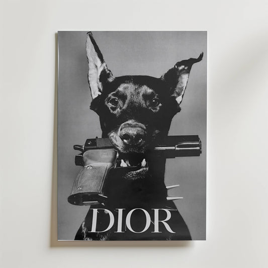 Dior Doberman Poster