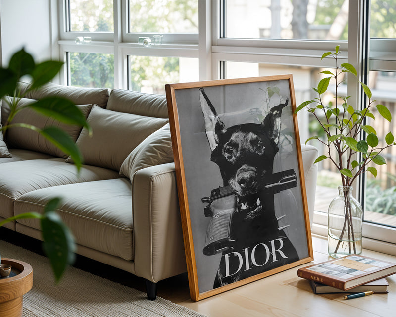 Dior Doberman Poster