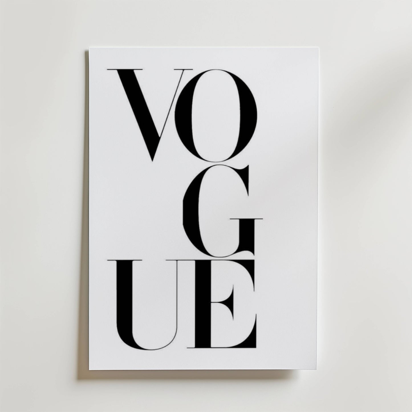Vogue Letters Poster
