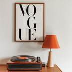 Vogue Letters Poster