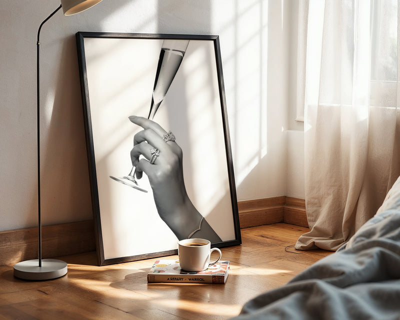 Champagne Elegance Poster