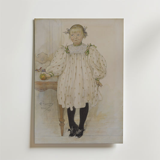 Carl Larsson Martha Winslow as a Girl Poster
