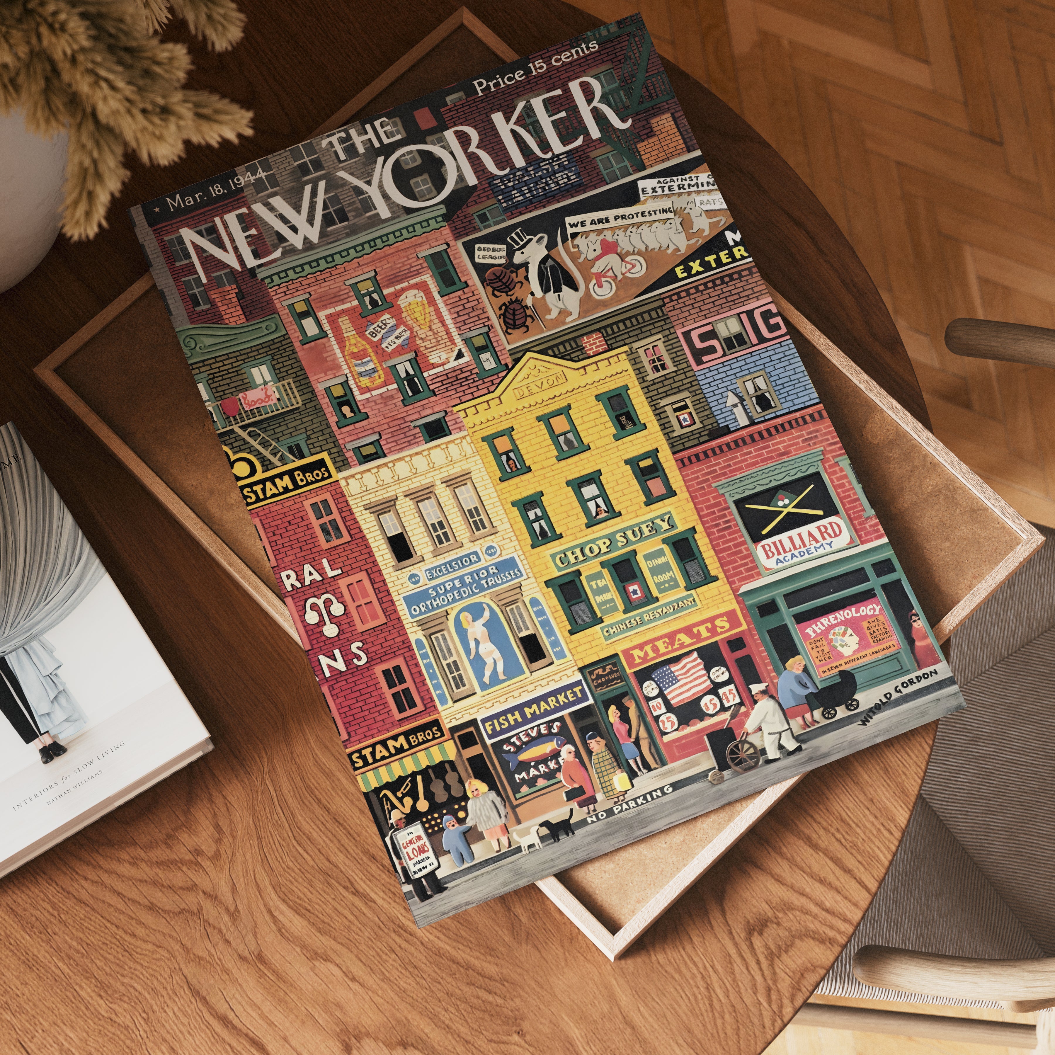 New Yorker City Blocks 1944 Poster