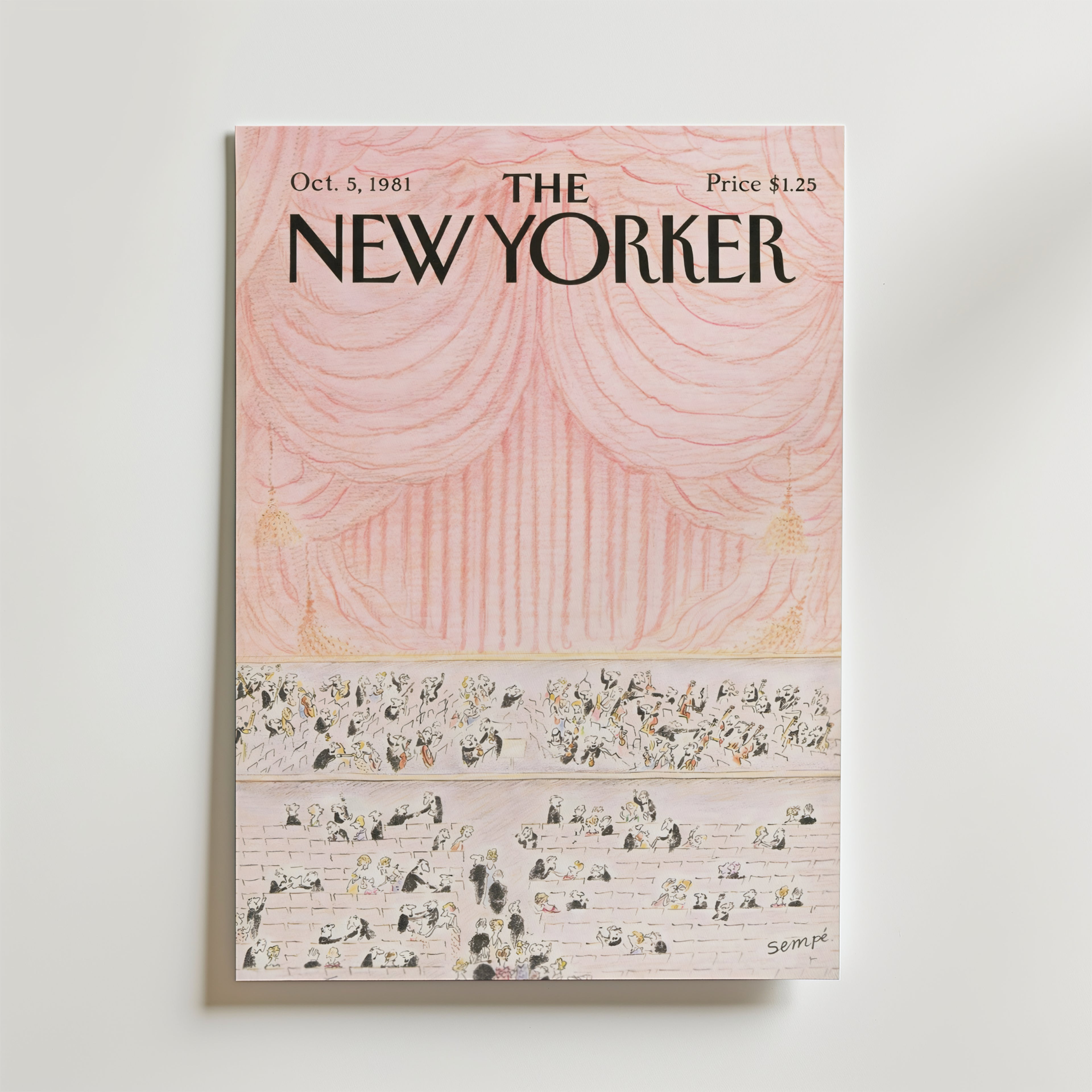 New Yorker Grand Curtain 1981 Poster