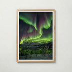 Northern Lights Over the Fells Poster