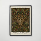 Owl in the Oaks William Morris Poster