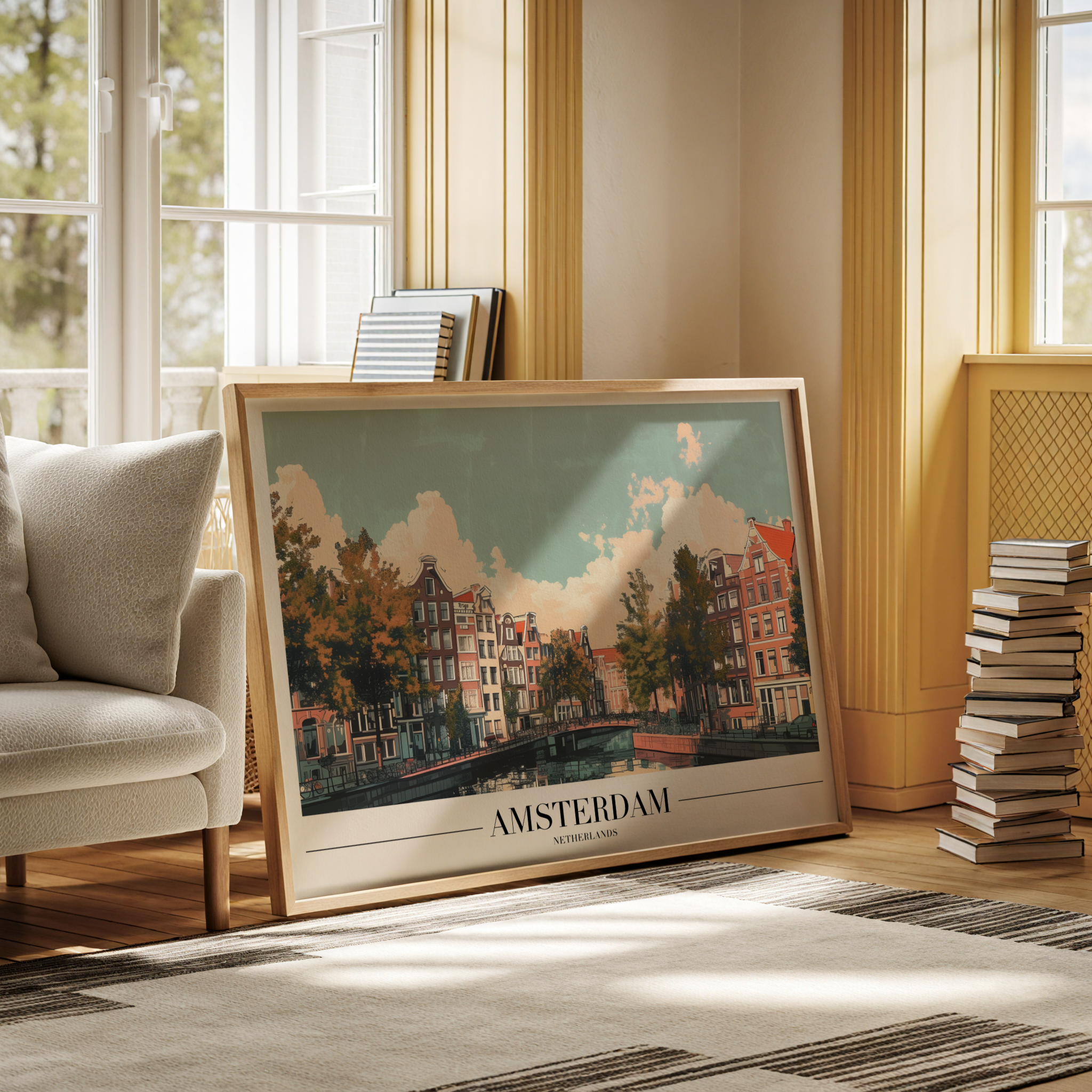 Amsterdam Canal View Poster