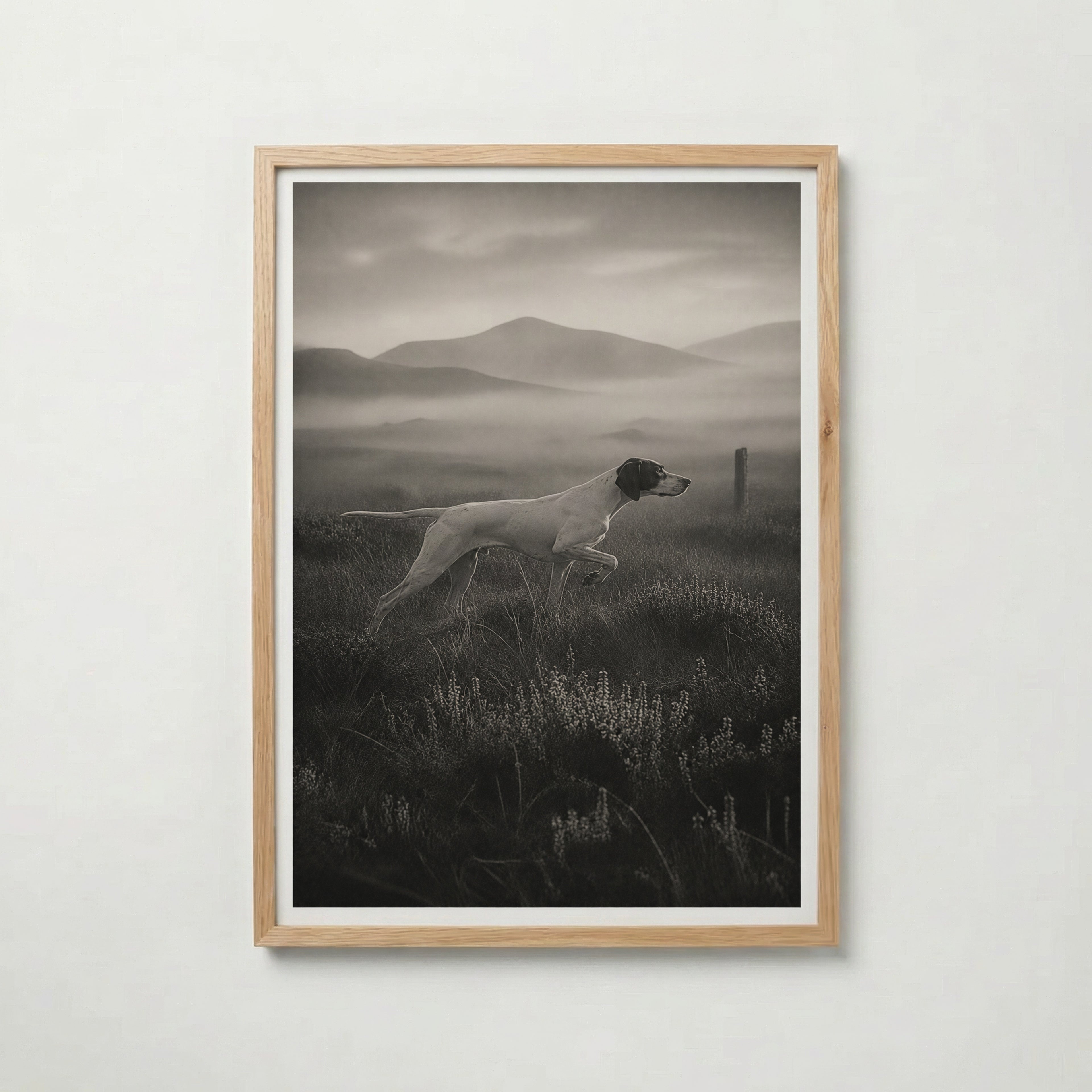 Pointer on the Moor Poster