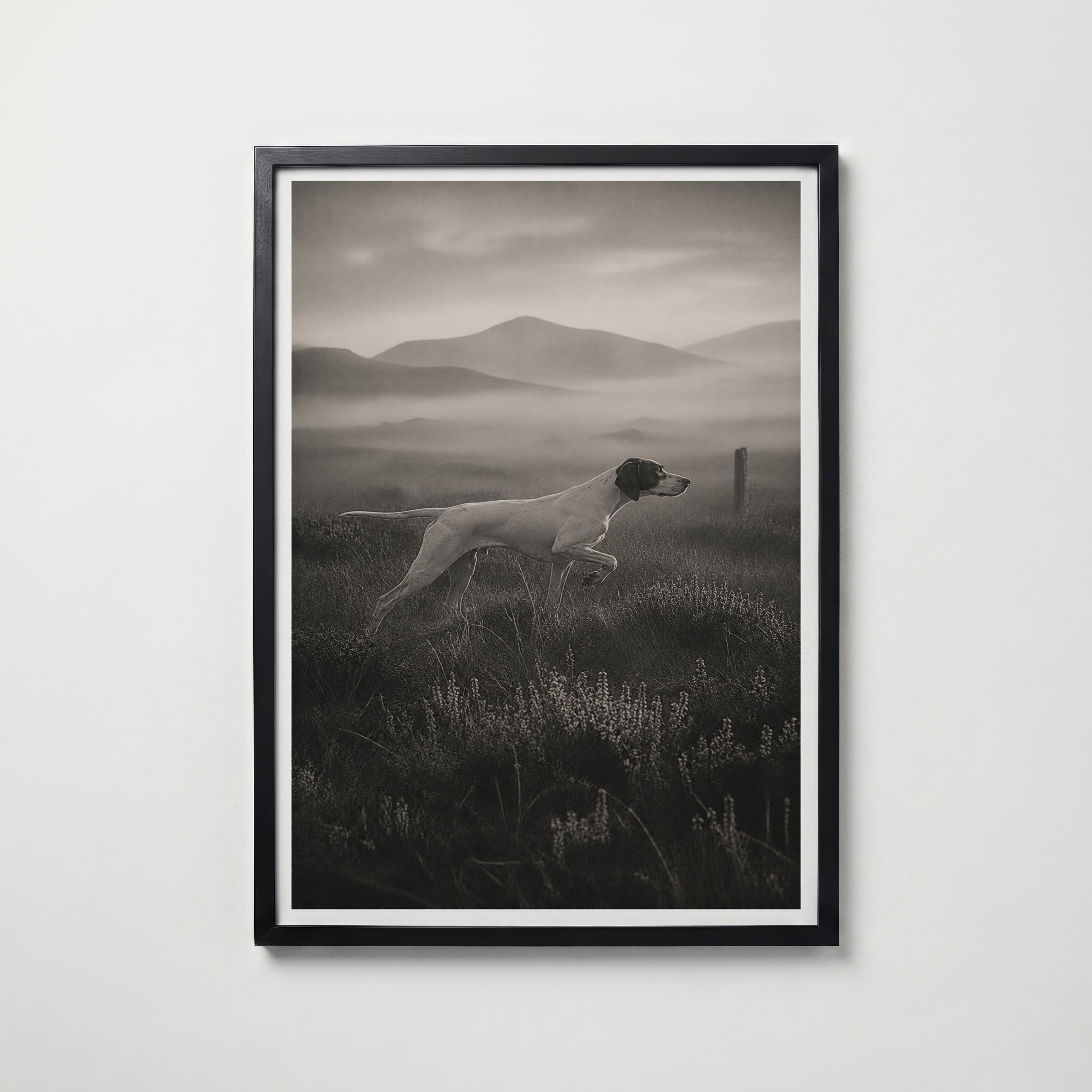 Pointer on the Moor Poster