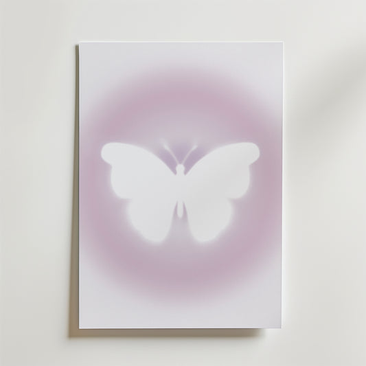 Soft Glow Butterfly Poster