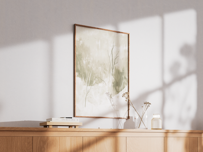 Abstract Winter Silence Poster