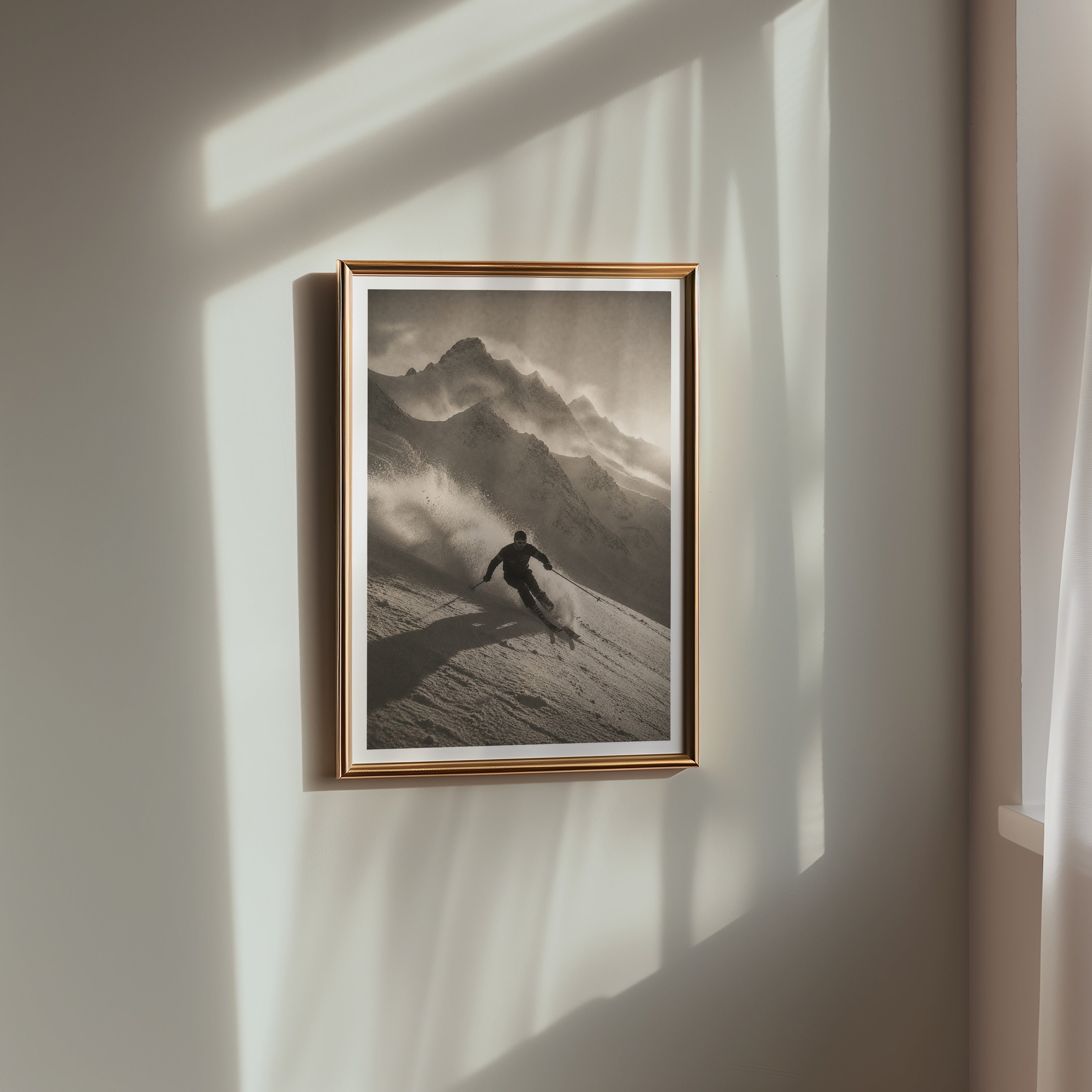 Powder Run in the Alps Poster