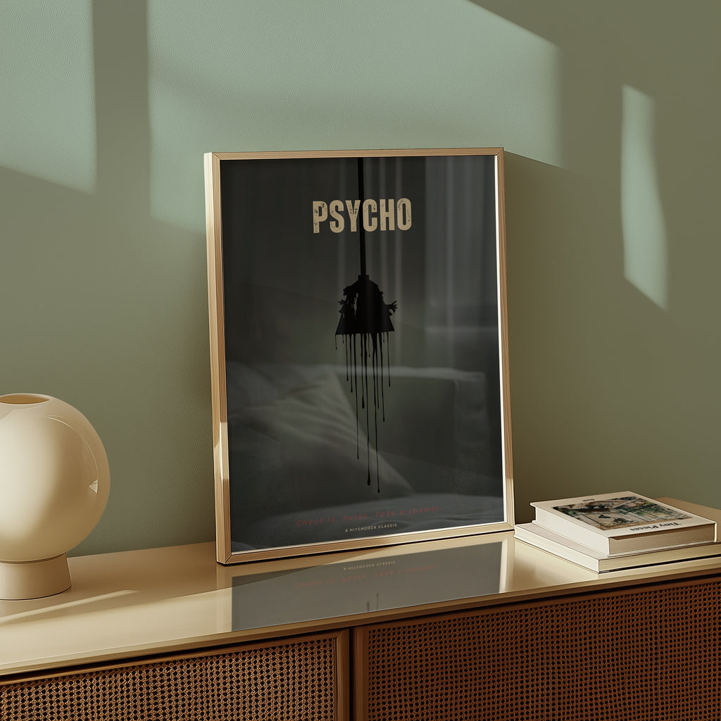 Psycho Poster – poster väggdekoration inredning – Affischer hos Bozetto