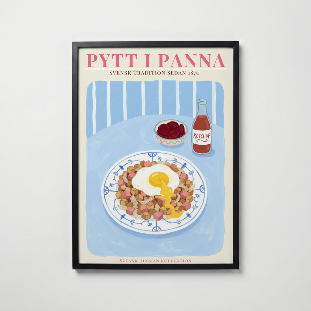 Pytt i Panna Poster poster – väggdekoration för hemmet – köp hos Bozetto