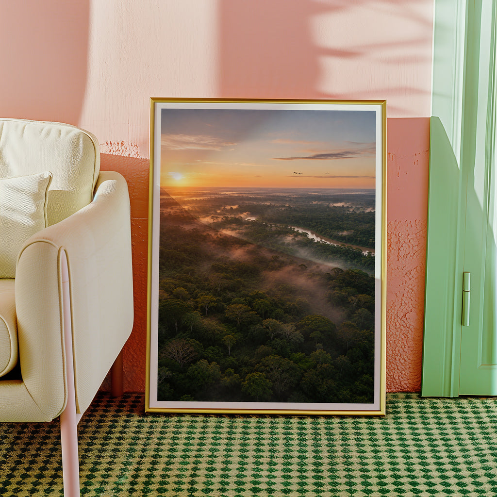 Rainforest at Sunrise Poster
