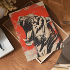 Red and Black Tiger Poster