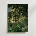 Claude Monet Relaxing In The Garden - canvas mockup