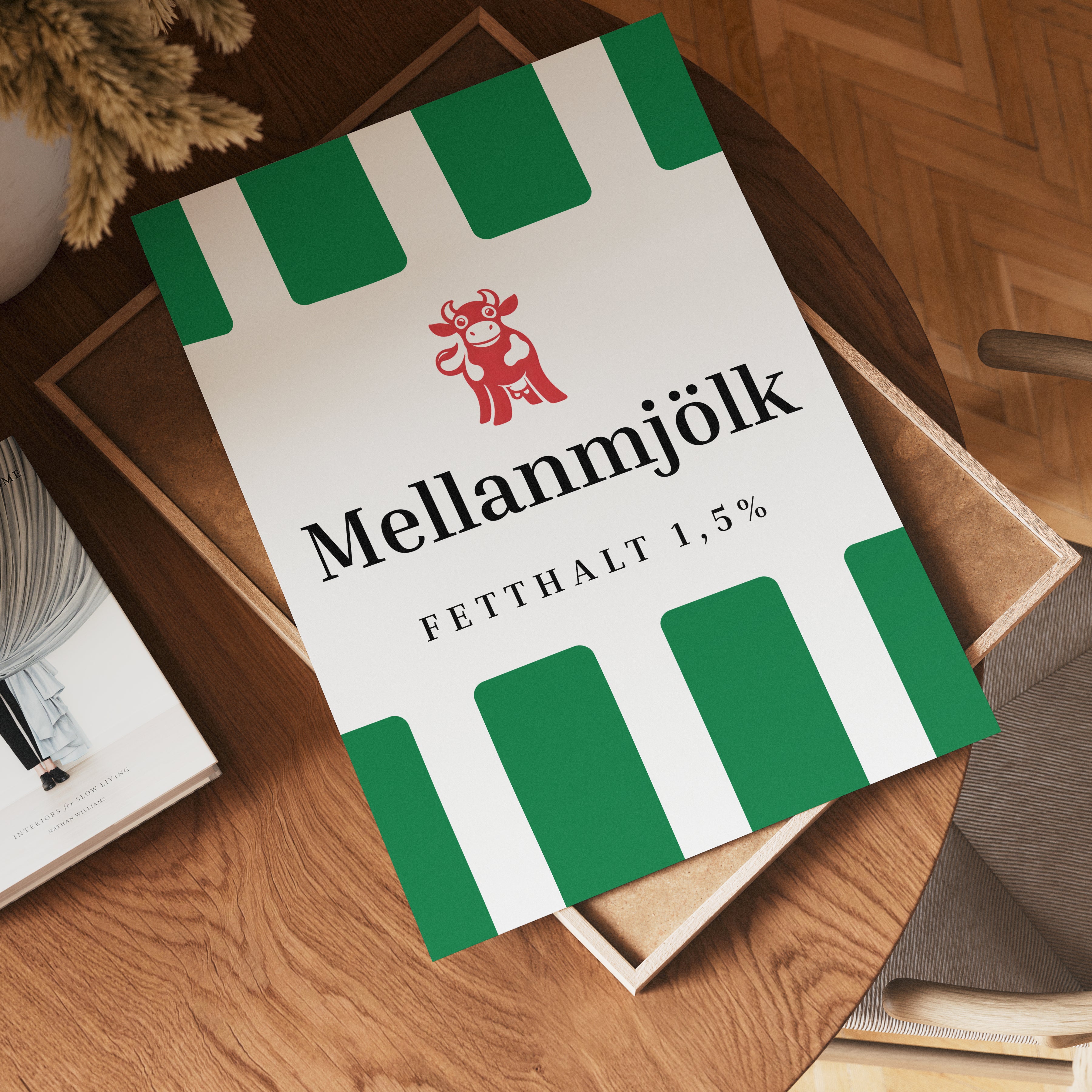 Scandinavian Mjölk Green Label Poster