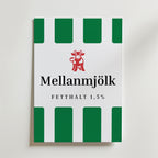 Scandinavian Mjölk Green Label Poster