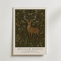 Hjort i skoven William Morris-plakat
