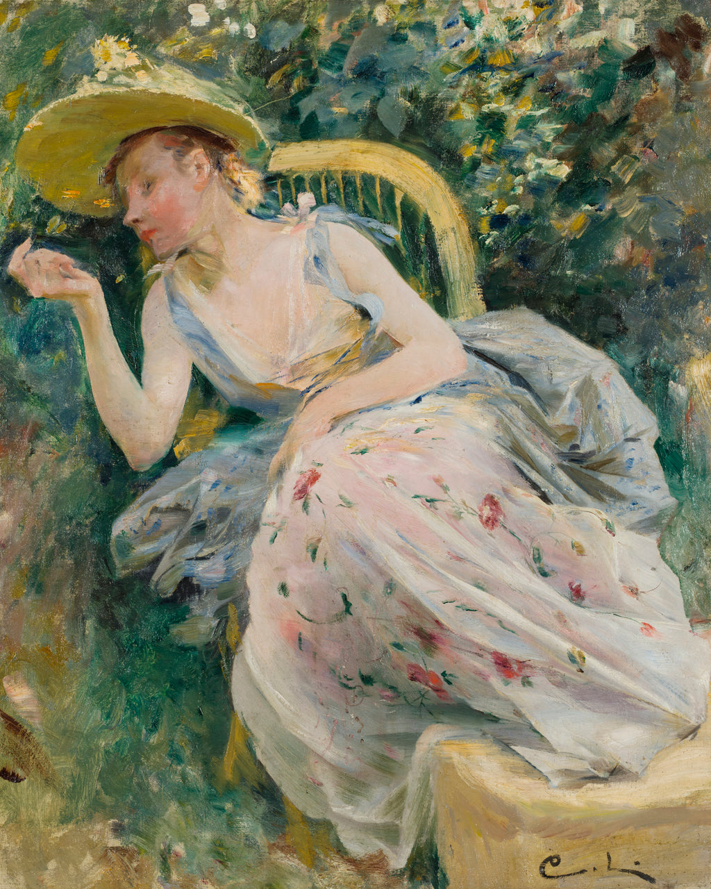 Carl Larsson Study for Rokoko Poster