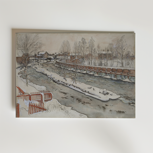 Carl Larsson The Timber Chute Poster