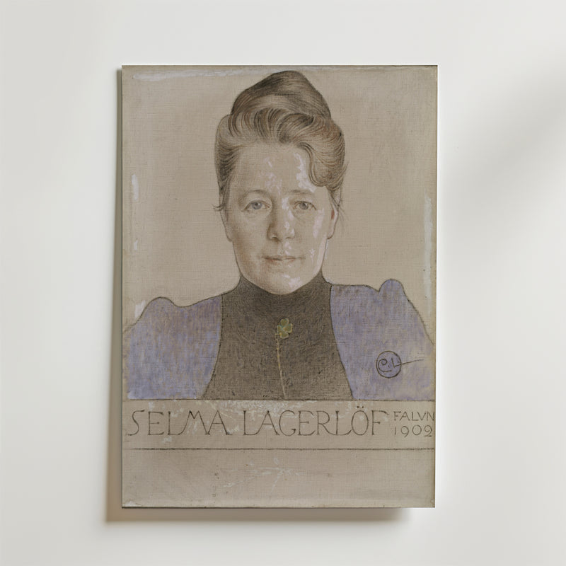 Carl Larsson The Author Selma Lagerlöf Poster