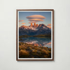 Torres del Paine at Dawn Poster