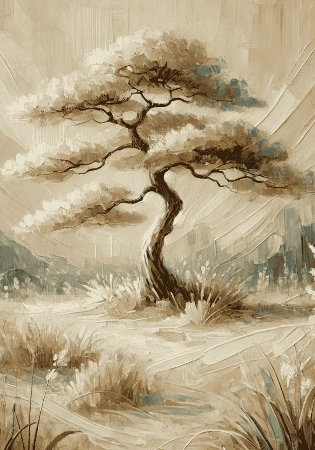 Serene Nature Tree Poster