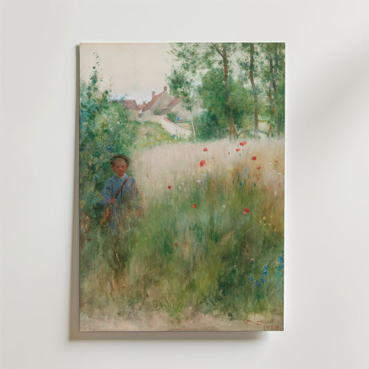 Carl Larsson Vallmor 1884 Poster