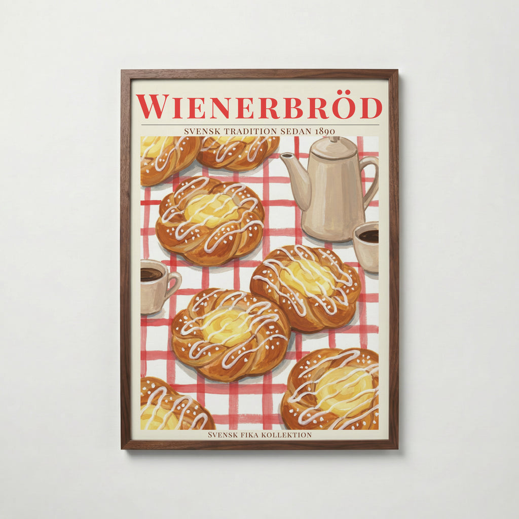 Wienerbröd Poster affisch – köp poster online – Bozetto väggdekoration