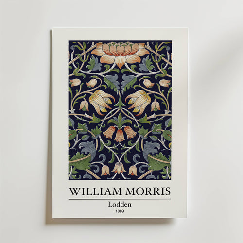 William Morris Lodden – stilfullt konsttryck från Bozetto, tryckt på matt finpapper
