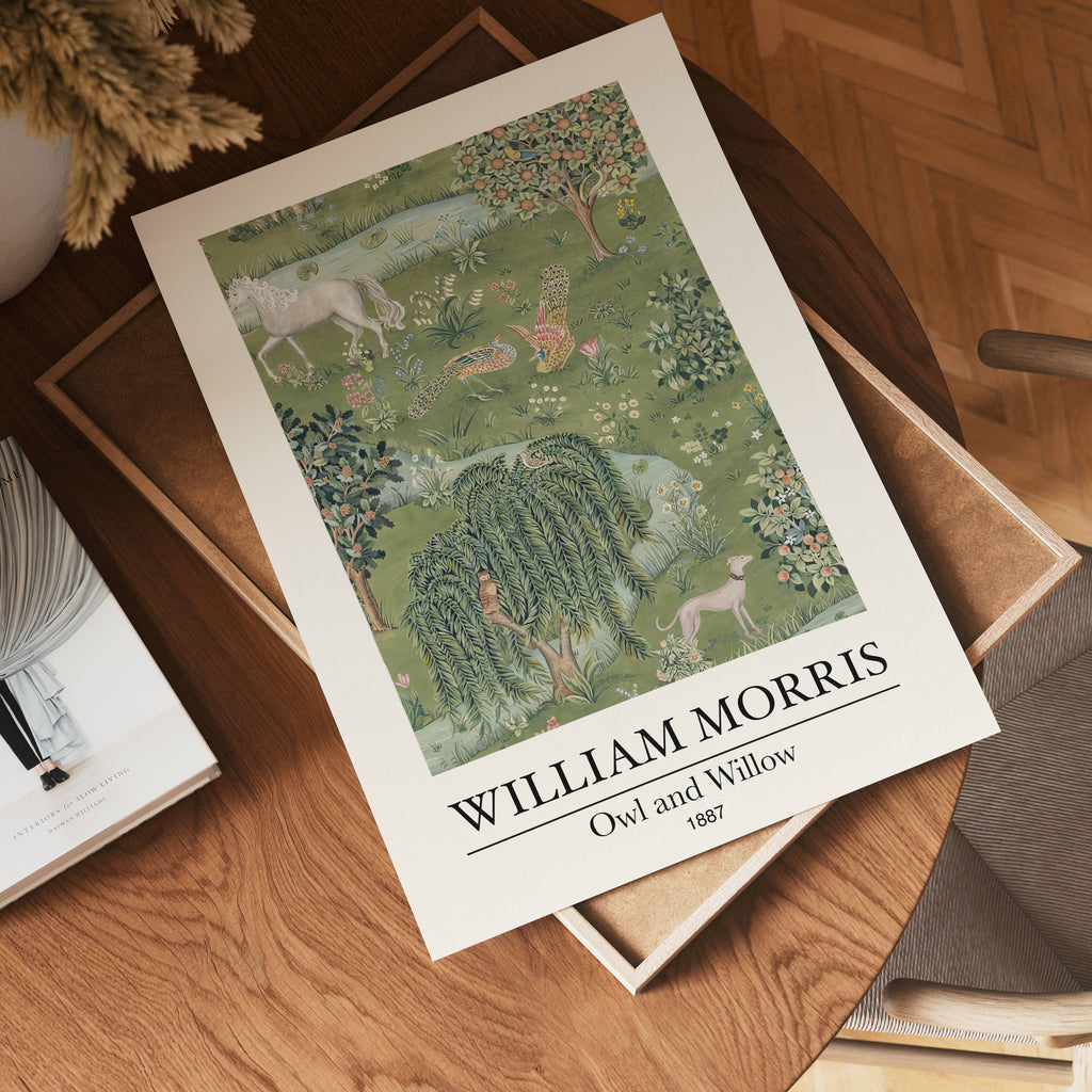 William Morris Owl and Willow Poster