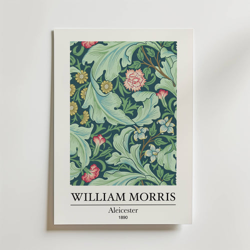 William Morris Aleicester – stilfullt konsttryck från Bozetto, tryckt på matt finpapper