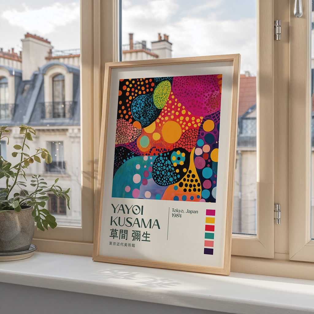 Yayoi Kusama Cosmic Polka Universe Poster