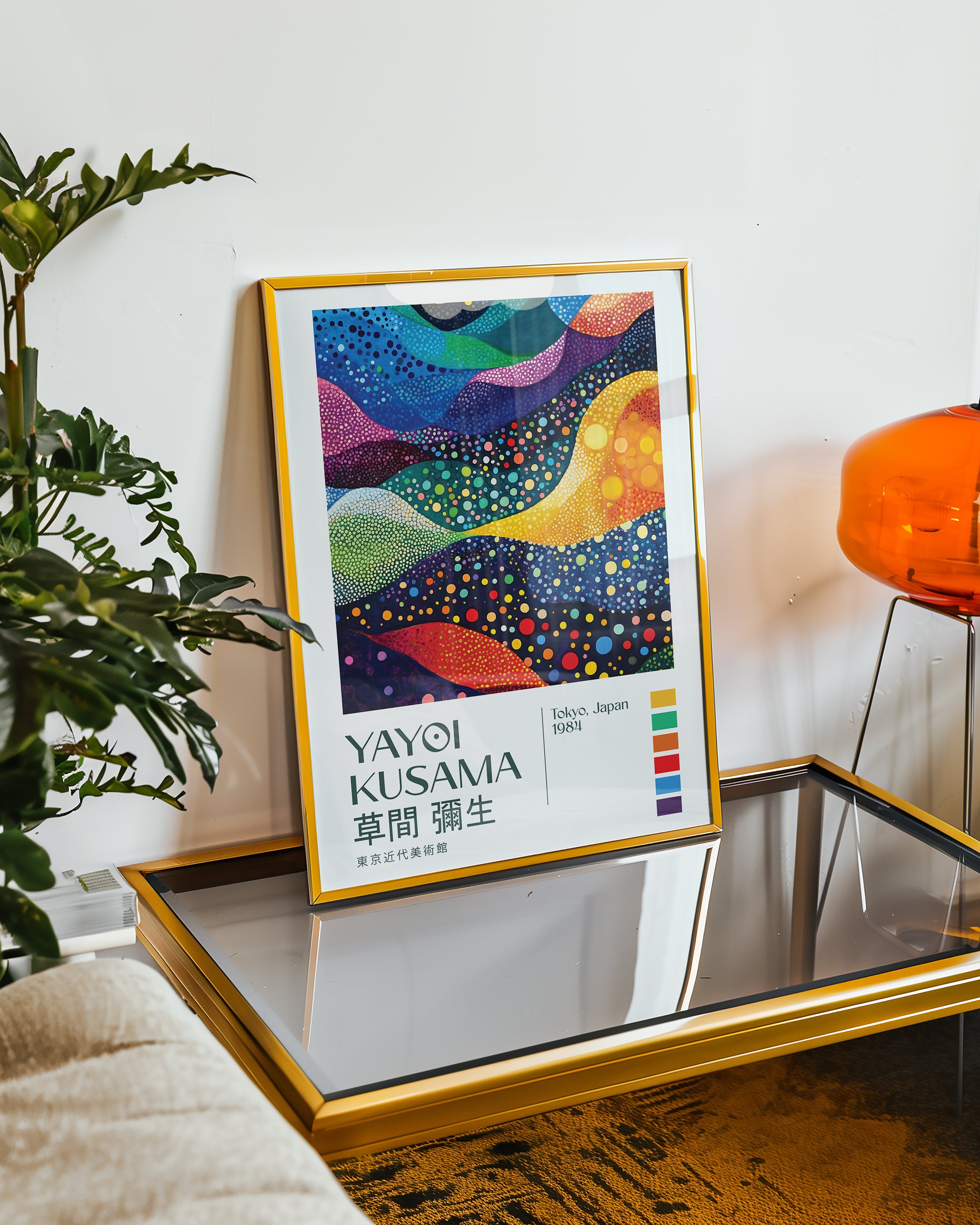Yayoi Kusama Cosmic Waves Poster