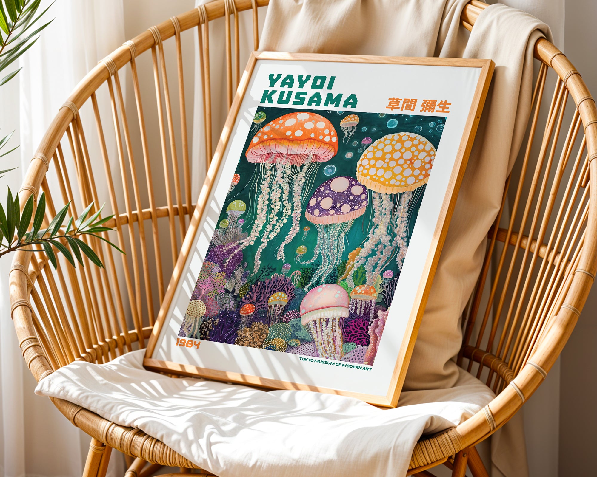 Yayoi Kusama Deep Sea Jellyfish Symphony Poster