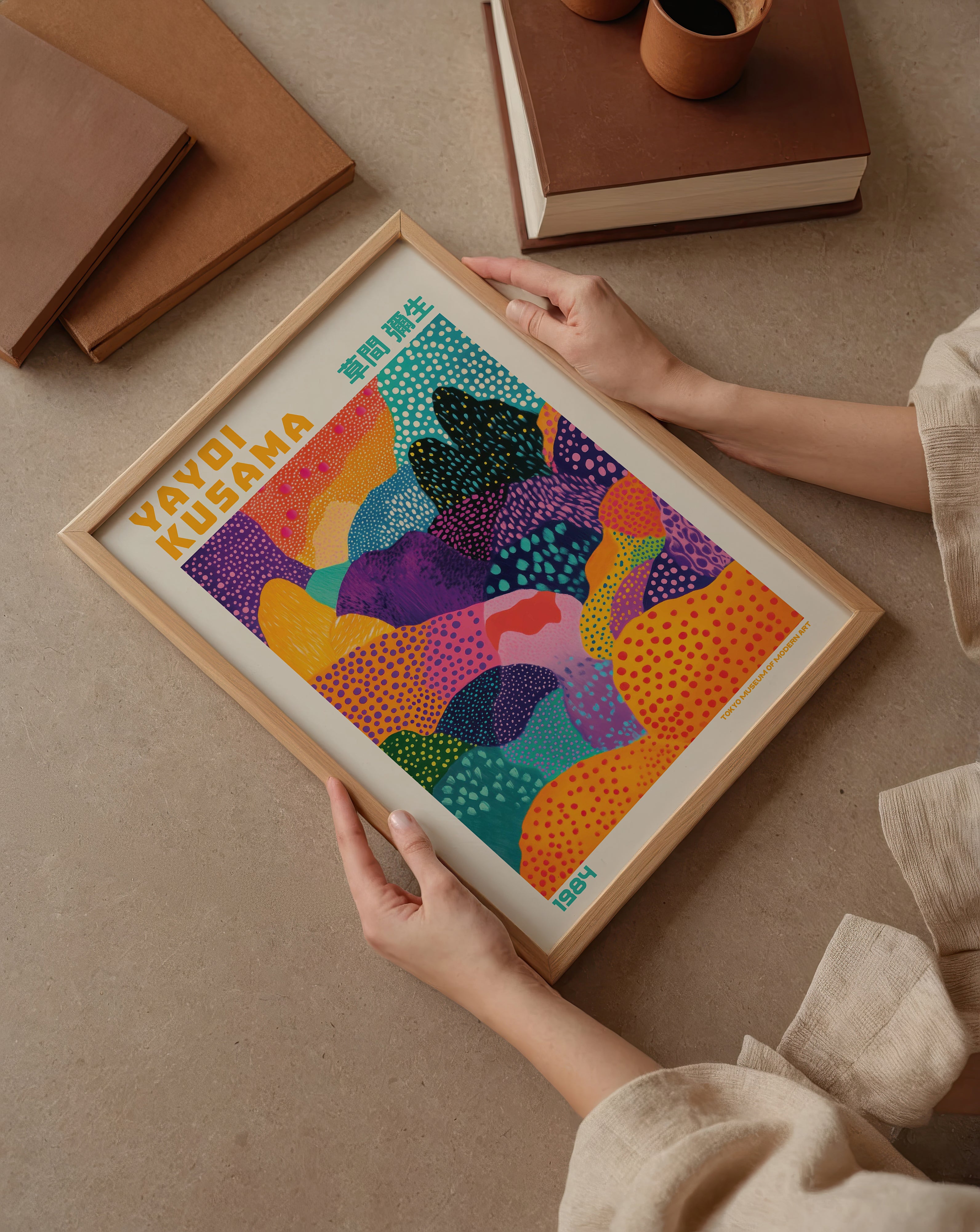 Yayoi Kusama Infinite Patterned Valleys Poster