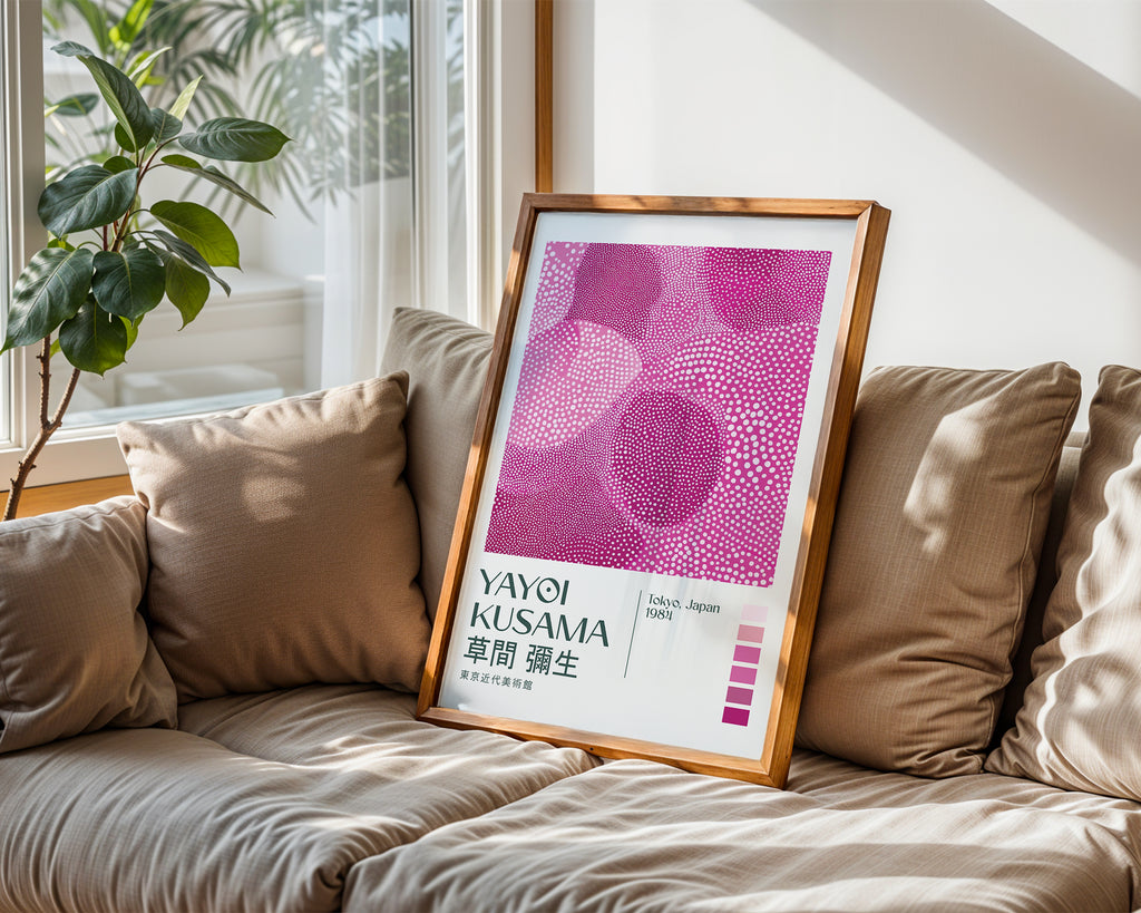 Yayoi Kusama Infinite Pink Dots Poster