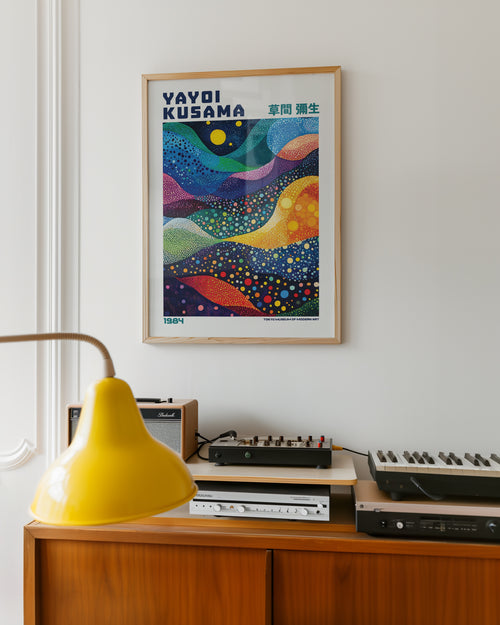 Yayoi Kusama Infinite Waves Poster