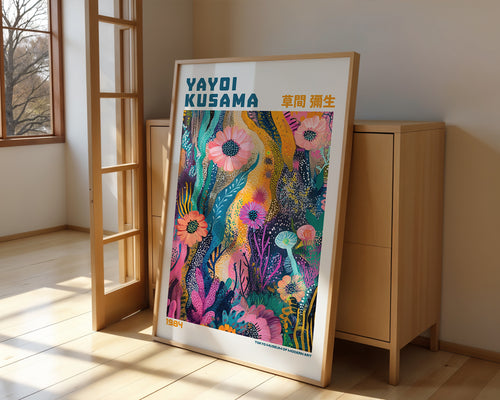Yayoi Kusama Lush Floral Current Poster