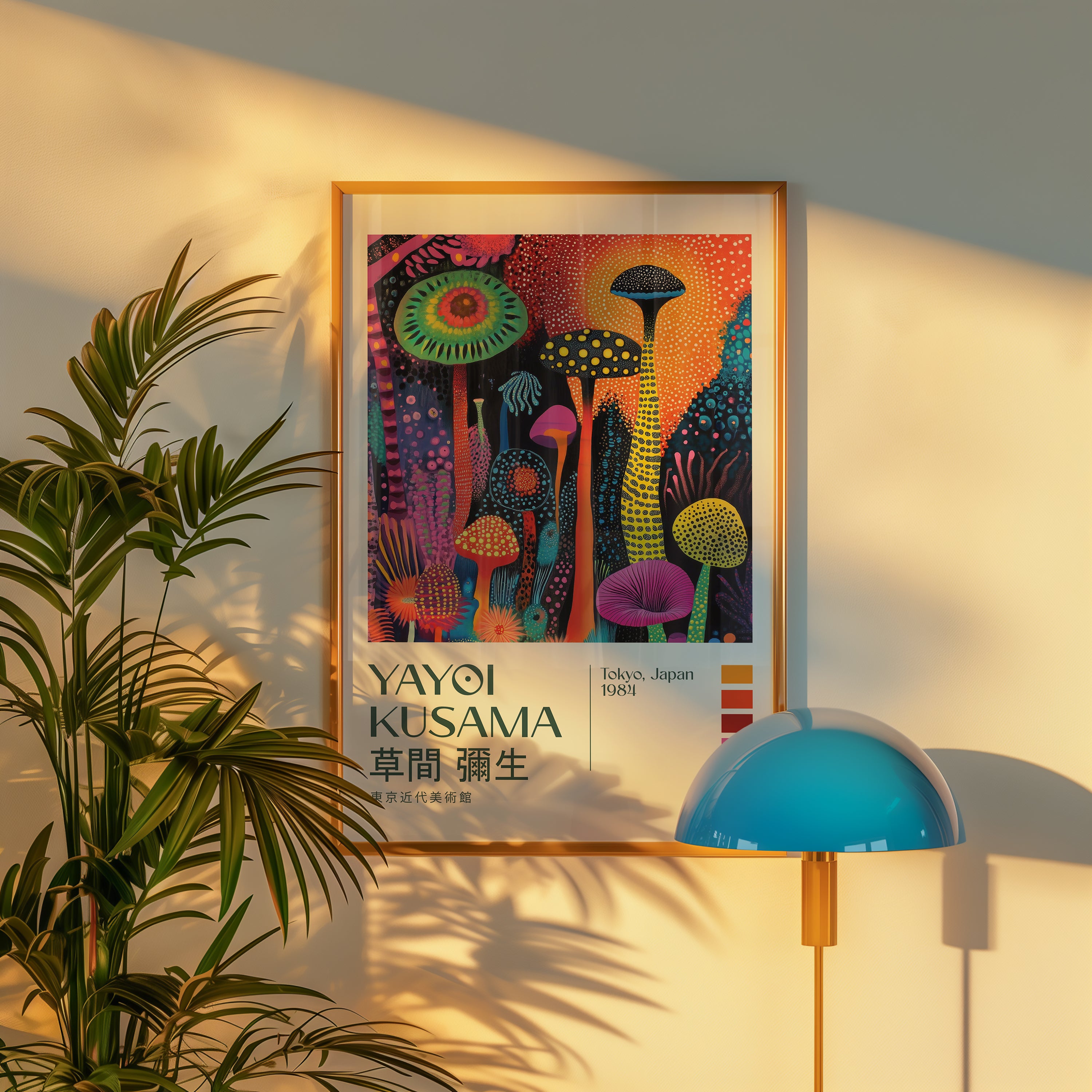 Yayoi Kusama Midnight Garden Poster